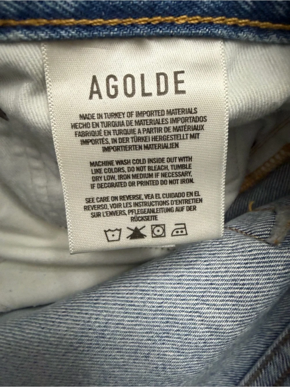 agolde parker long shorts Light Blue Denim Cutoff Shorts 32